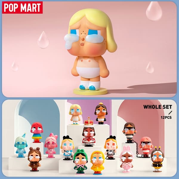 POP MART CRYBABY Crying Again Series Figurer Mystery Box 1 STK/12 STK POPMART Blind Box Figur