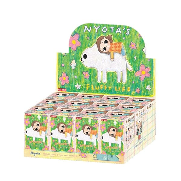 POP MART Nyotan Fluffy Life -sarjan mysteerilaatikko 1 kpl/12 kpl POPMART Blind Box -toimintahahmo Söpö lelu syntymäpäivälahja