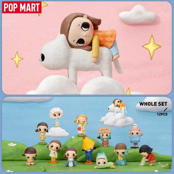 POP MART Nyotan Fluffy Life -sarjan mysteerilaatikko 1 kpl/12 kpl POPMART Blind Box -toimintahahmo Söpö lelu syntymäpäivälahja