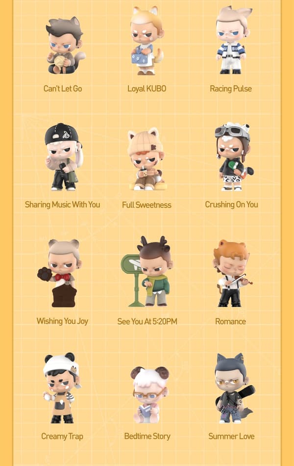 POP MART KUBO 24/7 YOU -sarjan figuurit 1kpl/12kpl Blind Box POPMART