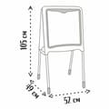 Miniatyrbillede 6 af 7: Dobbeltsidet tavle Smoby Foldbar 80 Dele 105 x 49 x 52 cm