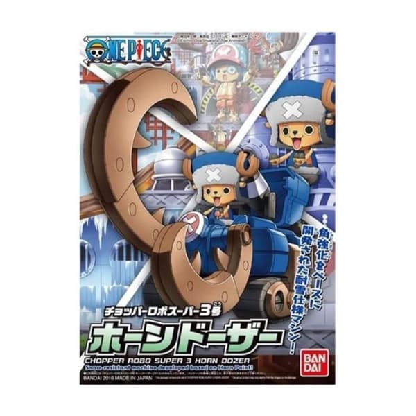 Figur Leksaker Bandai Chopper Robo Super 3 Horn Dozer One Piece