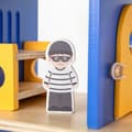 Miniatyrbillede 5 af 10: VIGA politistation i træ med politibiler, 3 etager, 14 dele