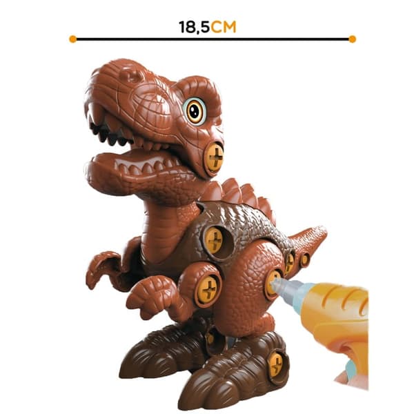 WOOPIE Påskruet dinosaur borsæt – 31 stykker chokolade