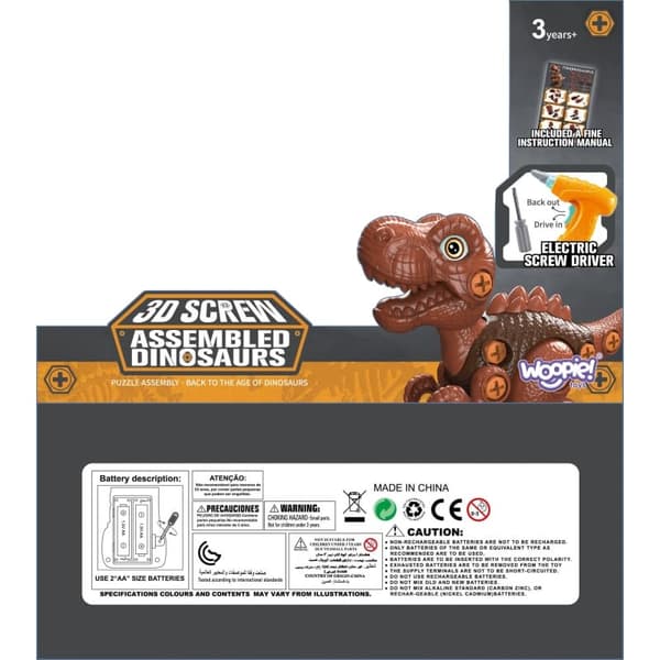 WOOPIE Påskruet dinosaur borsæt – 31 stykker chokolade