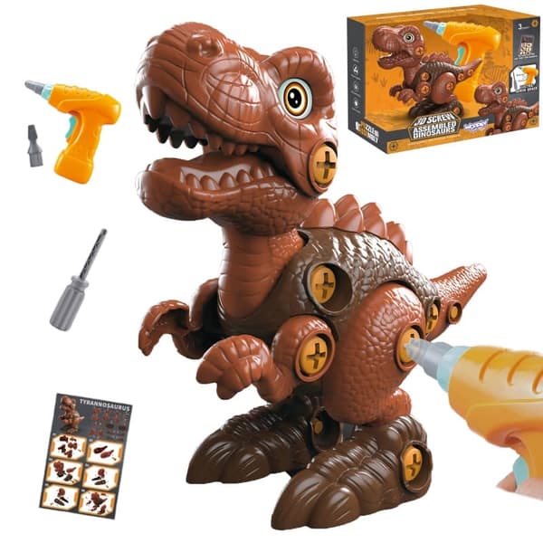 WOOPIE Påskruet dinosaur borsæt – 31 stykker chokolade