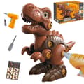 Miniatyrbillede 1 af 11: WOOPIE Påskruet dinosaur borsæt – 31 stykker chokolade