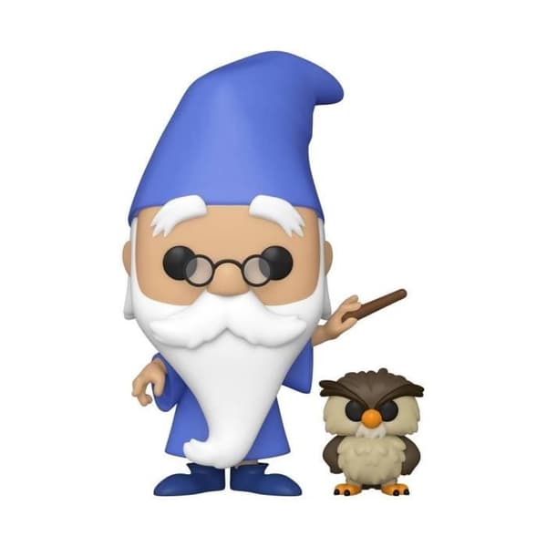 Funko Pop! Disney: Svärdet i stenen - Merlin med Archimedes - KONFIDENTIELLT- USED