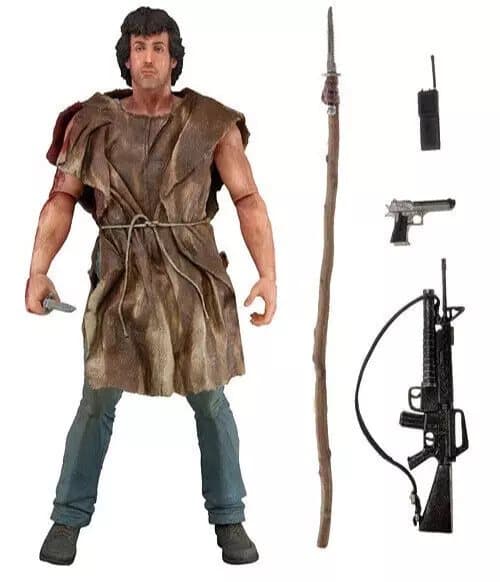 NECA Deluxe John Rambo First Bloody Survival 17.7cm Action Figure ...