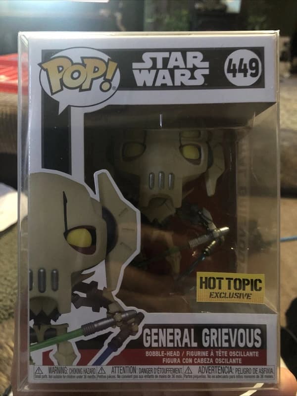 Funko Pop! Movies: Star Wars General Grievous 449 Rare Hot Topic