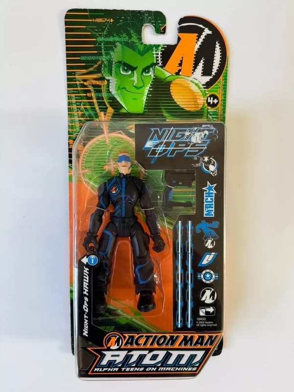 Action Man Atom (Alpha Teens on Machines) Night-Ops Hawk Figure