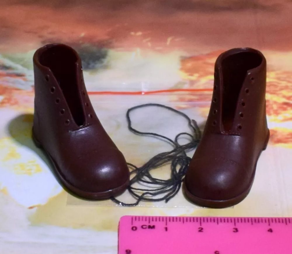 Vintage Action Man 40th Explorer Mountaineer Brown Boots with