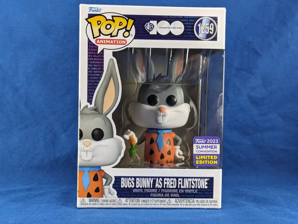Bugs Bunny as Fred Flintstone Funko Pop Vinyl Figure Warner Bros