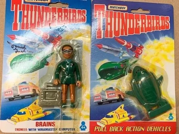 The Thunderbirds - Brains action figure mint on card by Matchbox 1993