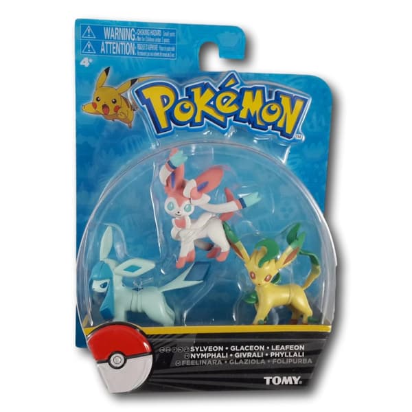 Pokemon Sylveon Glaceon Leafeon Mini Figures CDON
