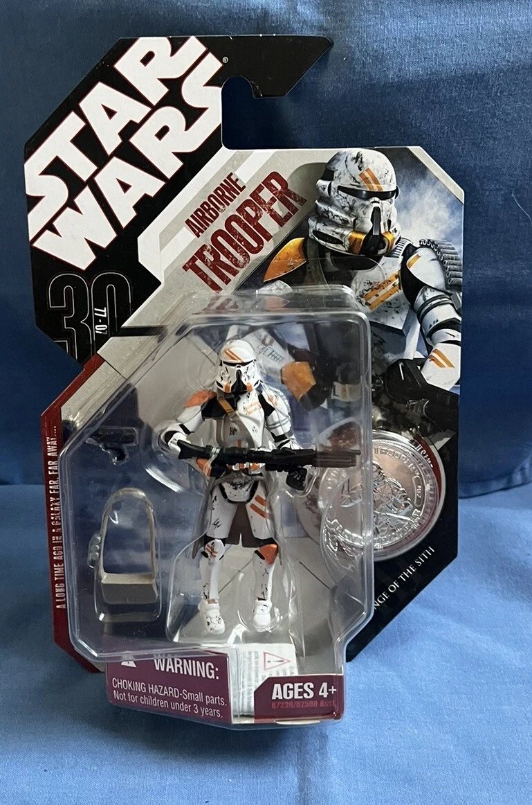 STAR WARS 30TH ANNIVERSARY COLLECTION AIRBORNE TROOPER #07 MOC CDON - Main Image
