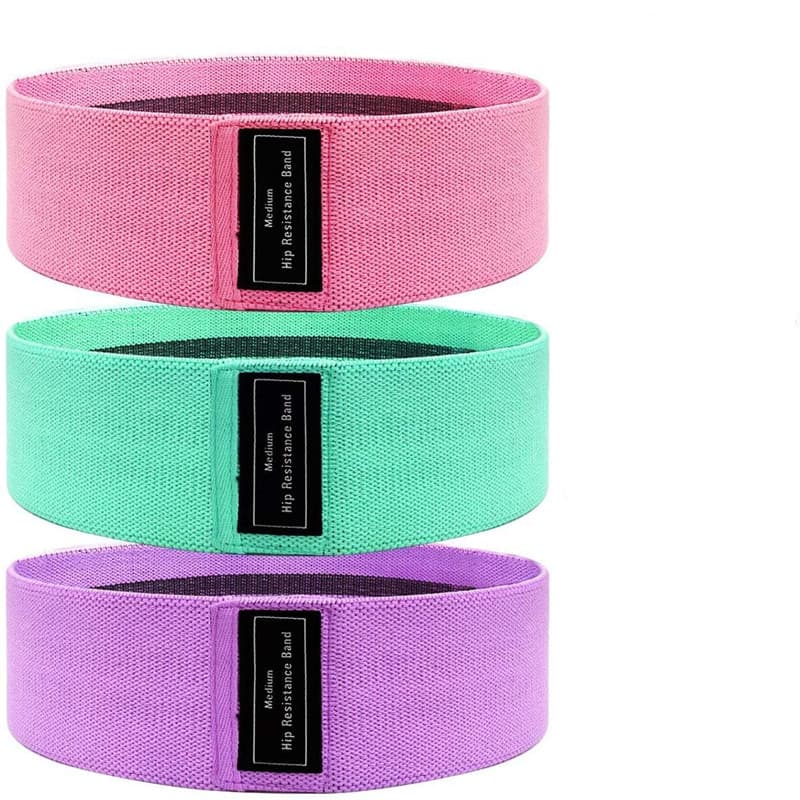 Träningsband 3-pack med olika motståndsvikt