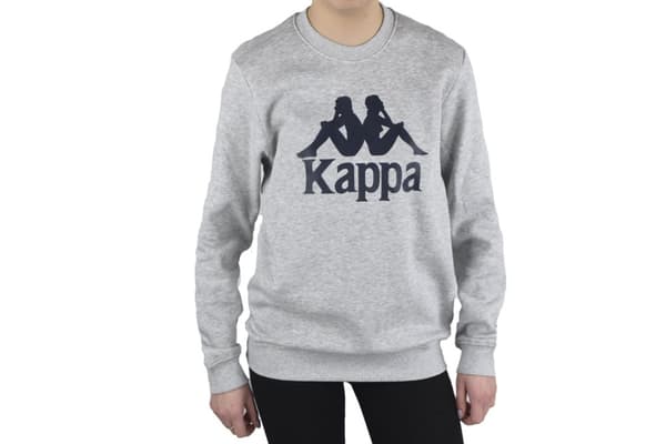 Kappa Sertum Junior Sweatshirt 703797J-15-4101M, för Pojke, Tröjor, Grå Grey 122-128