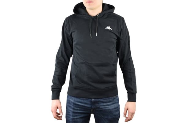 Kappa Vend Hooded, Man, Tröjor, svart 2XL