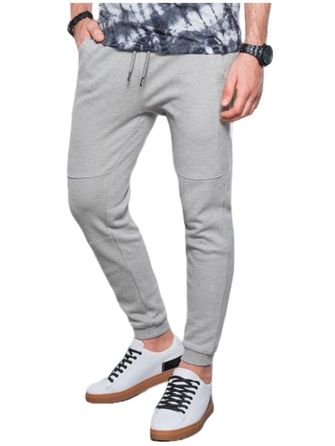Ombre Joggingbyxor herr grå/svart 100% bomull S-XXL