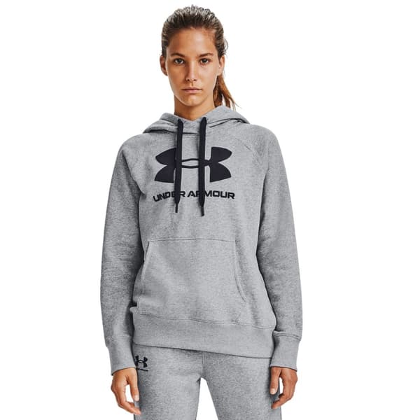 Under Armour Rival Fleece Logo Hoodie 1356318-035, Kvinde, Sweatshirts, Grå