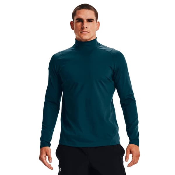 Under Armour ColdGear Rush Mock 1366059-413, Mand, Langærmet, Grøn