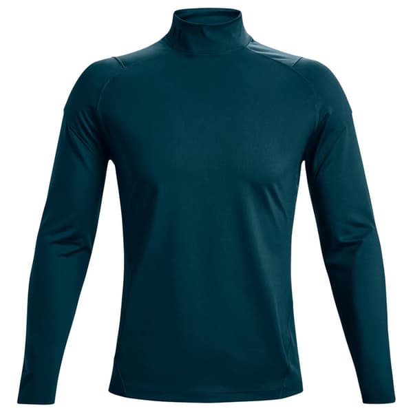 Under Armour ColdGear Rush Mock 1366059-413, Mand, Langærmet, Grøn