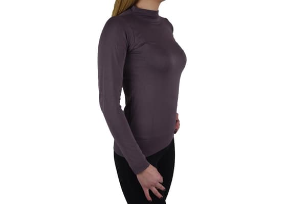 GymHero Longsleeve Seamless 767-MAUVE, Kvinde, Langærmet, Lilla