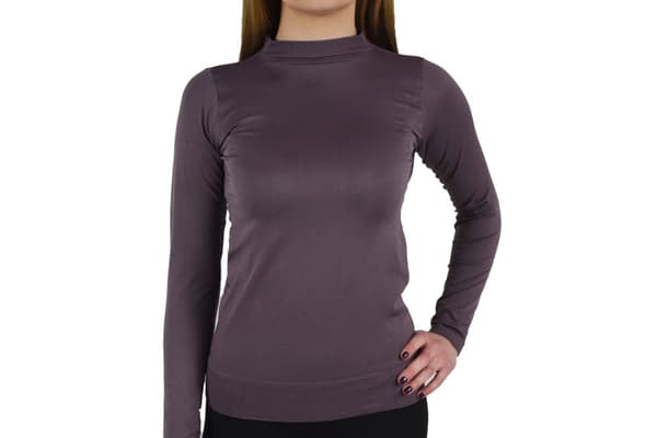 GymHero Longsleeve Seamless 767-MAUVE, Kvinde, Langærmet, Lilla