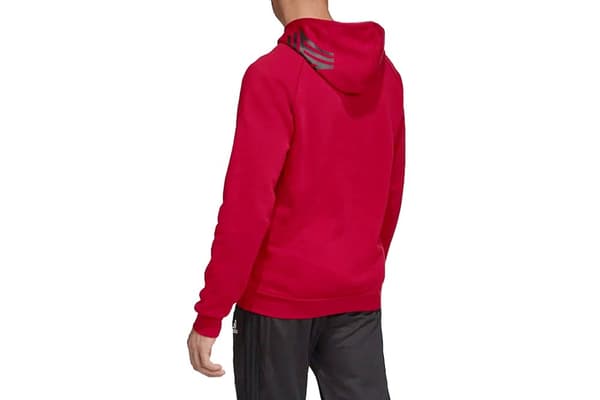 adidas Tan Hooded Sweatshirt DZ9613, Man, Tröjor, Vinröd