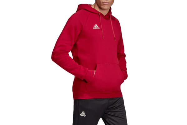 adidas Tan Hooded Sweatshirt DZ9613, Man, Tröjor, Vinröd