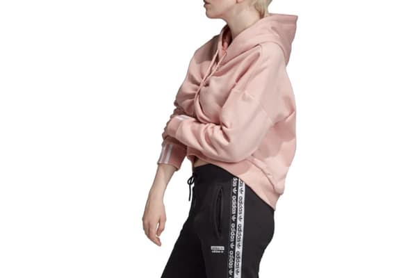 adidas Ruched Hoodie EC0782, Kvinna, Tröjor, Rosa