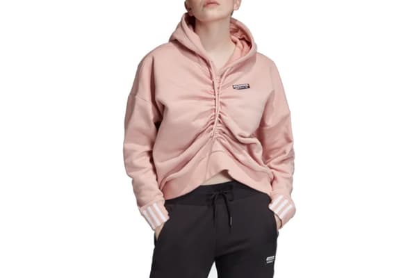 adidas Ruched Hoodie EC0782, Kvinna, Tröjor, Rosa