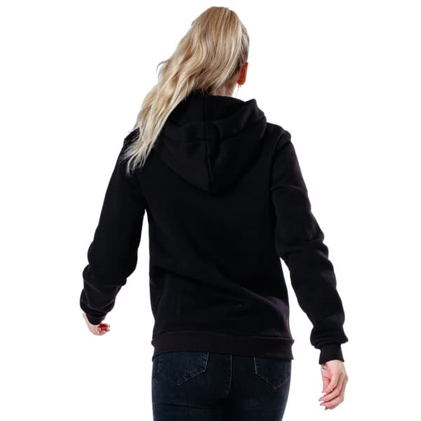 Justhype Drawstring Zip Hoodie HYPWOMHOOD001, Kvinna, Tröjor, Svart