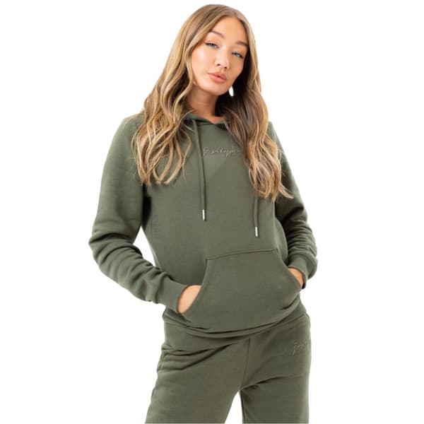 Justhype Scribble Logo Hoodie HYTONSCB010W, Kvinna, Tröjor, Grön Green 34