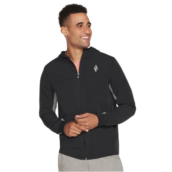 Skechers Skechweave Premium Hooded Jacket M1JA123-BLK, Man, Tröjor, Svart