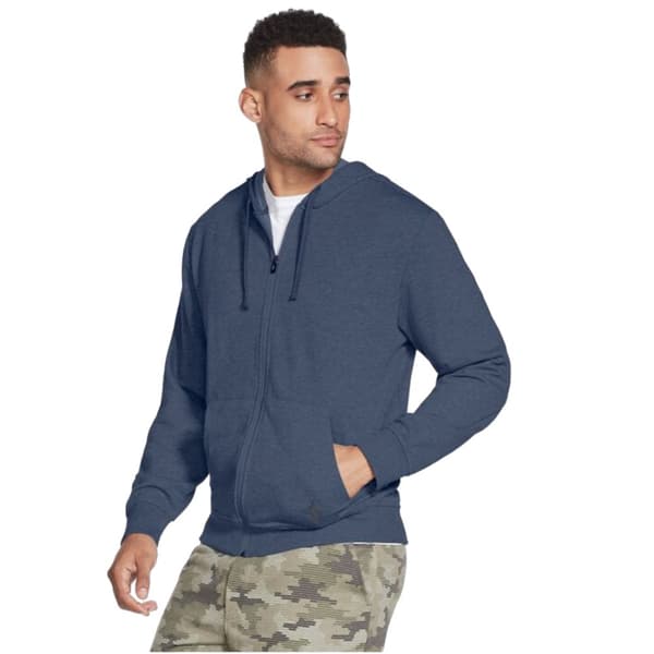 Skechers Go Walk Everywhere Full Zip Hoodie M3JA181-NVY, Man, Tröjor, Marinblå