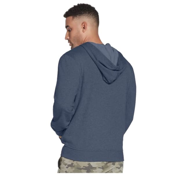 Skechers Go Walk Everywhere Full Zip Hoodie M3JA181-NVY, Man, Tröjor, Marinblå