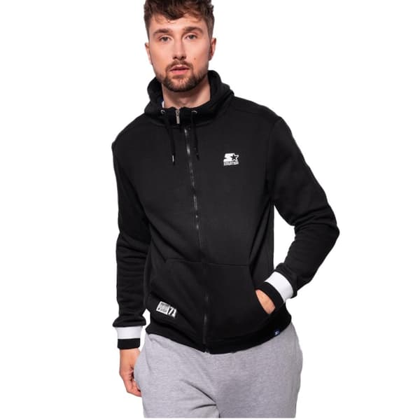 Starter Man Blouse Zip Hoodie SMG-004-BD-200, Man, Tröjor, Svart Black M