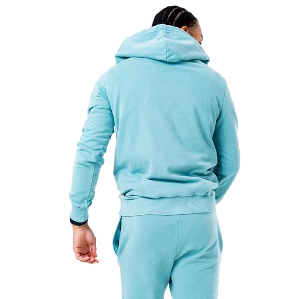 Justhype Acid Wash Hoody TWLR-137, Mand, Sweatshirts, Blå