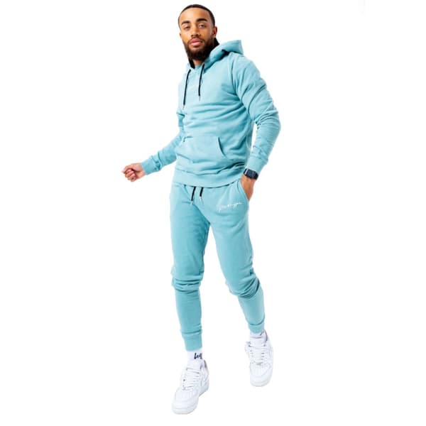 Justhype Acid Wash Joggers TWLR-138, Man, Byxor, Blå