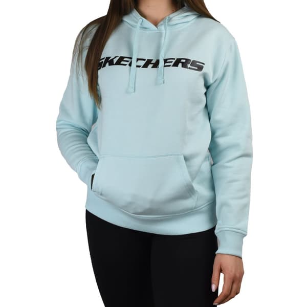 Skechers Heritage Hoodie WHD65-AQUA, Kvinna, Tröjor, Blå Blue XS