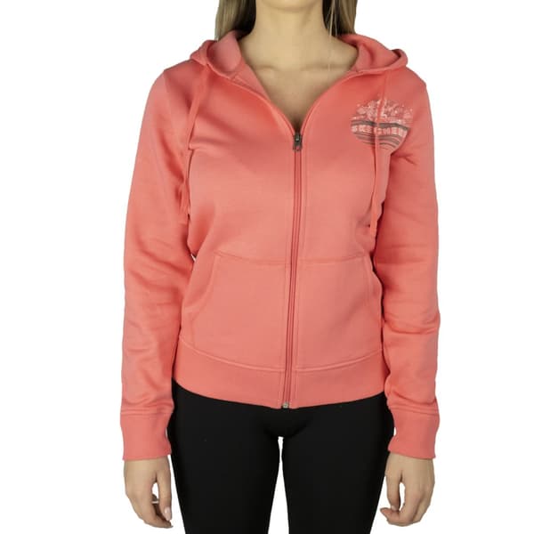 Skechers Full Zip Hoodie WJA267-CRL, Kvinna, Tröjor, Rosa Pink XS