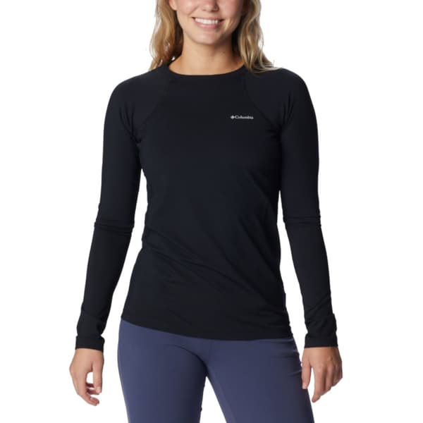 Columbia Midweight Stretch Long Sleeve Top 1639021011, Kvinde, Langærmet kompression, Sort