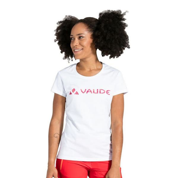 Vaude Kortärmad T-shirt Logo Vit 42 Kvinna