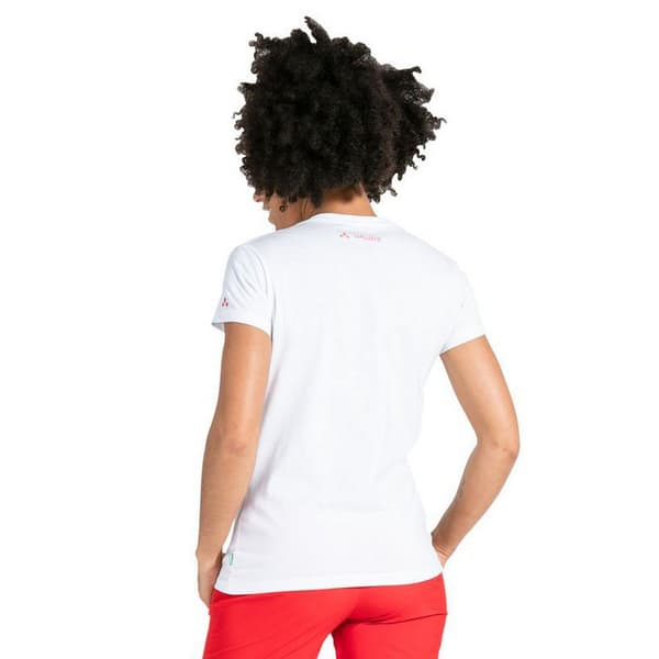 Vaude Kortärmad T-shirt Logo Vit 42 Kvinna