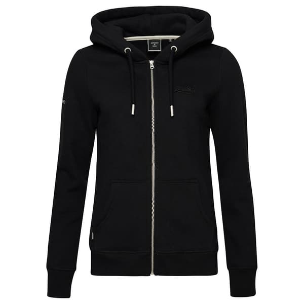 Superdry Full Vetoketjullinen Villapaita Vintage Logo Emb Musta M Nainen