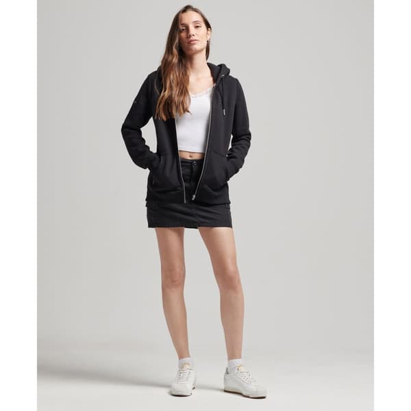 Superdry Full Vetoketjullinen Villapaita Vintage Logo Emb Musta M Nainen