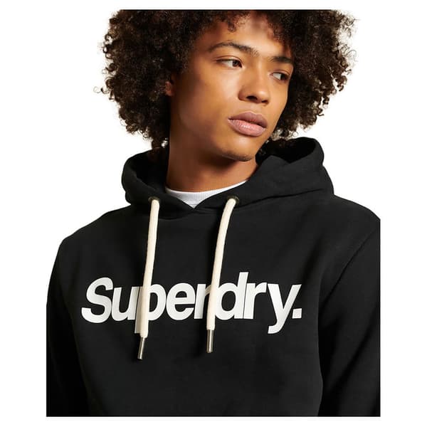 Superdry Hættetrøje Core Logo Sort S Mand
