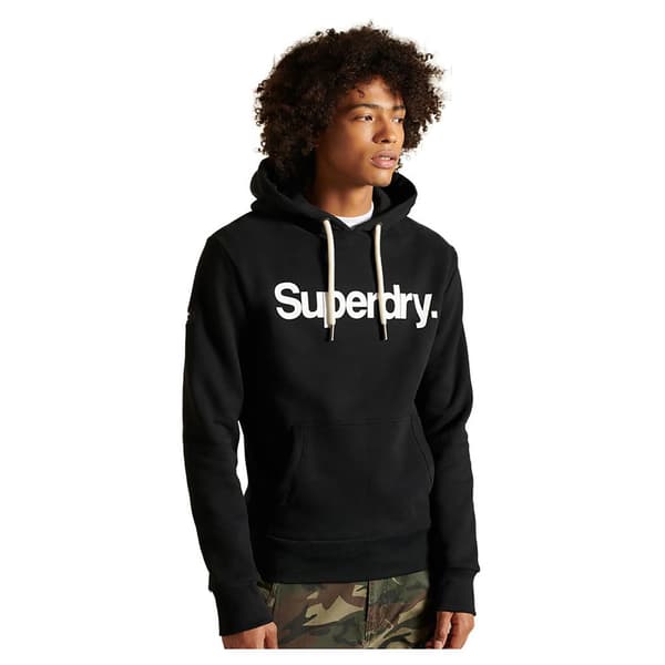 Superdry Hættetrøje Core Logo Sort S Mand